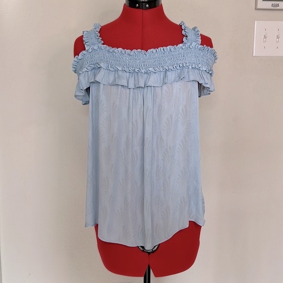 Anthropologie Fin Open Shoulder Too Size Medium - Picture 6 of 11